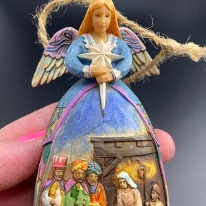 Jim Shore Nativity Skirt Angel Ornament